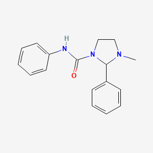 molecular formula C17H19N3O B14435847 3-Methyl-N,2-diphenylimidazolidine-1-carboxamide CAS No. 75817-25-3