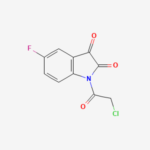 1H-Indole-2,3-dione, 1-(chloroacetyl)-5-fluoro-