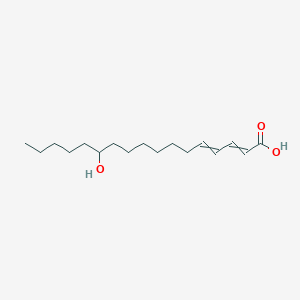 12-Hydroxyheptadeca-2,4-dienoic acid