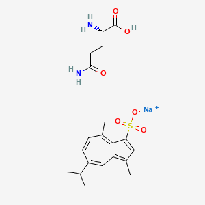 L-Glutamine, mixt. with sodium 3,8-dimethyl-5-(1-methylethyl)-1-azulenesulfonate