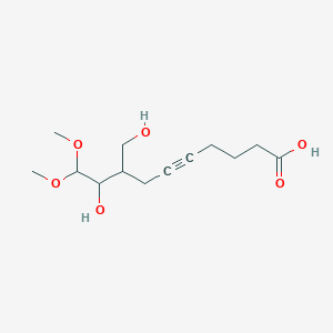 9-Hydroxy-8-(hydroxymethyl)-10,10-dimethoxydec-5-ynoic acid