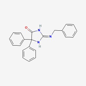 2-Benzylimino-4,4-diphenyl-imidazolidin-5-on