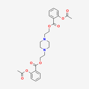 1,4-Bis(2-(acetylsalicyloyloxy)ethyl)piperazine