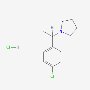 (p-Chloro-alpha-methylbenzyl)pyrrolidine hydrochloride