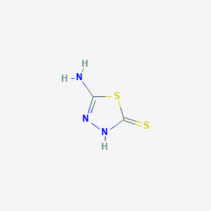 molecular formula C2H3N3S2 B144363 5-氨基-1,3,4-噻二唑-2-硫醇 CAS No. 2349-67-9