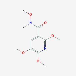 molecular formula C11H16N2O5 B1443637 N,2,5,6-四甲氧基-N-甲基烟酰胺 CAS No. 1414864-06-4