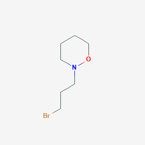 molecular formula C7H14BrNO B1443644 2-(3-Bromopropyl)-1,2-oxazinane CAS No. 1357354-19-8