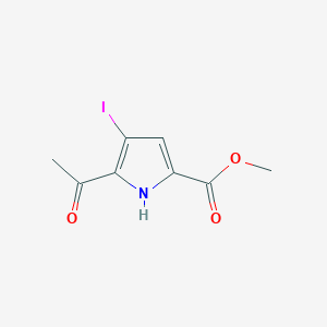 molecular formula C8H8INO3 B1443654 5-乙酰基-4-碘-1H-吡咯-2-羧酸甲酯 CAS No. 1407516-41-9