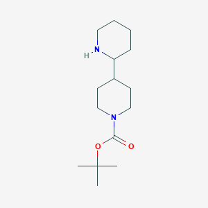 molecular formula C15H28N2O2 B1443658 Tert-butyl 2,4'-bipiperidine-1'-carboxylate CAS No. 1251019-19-8