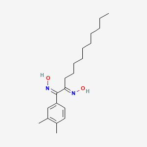 (NE)-N-[(1Z)-1-(3,4-dimethylphenyl)-1-hydroxyiminododecan-2-ylidene]hydroxylamine