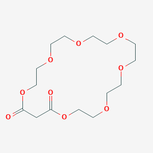 B14436627 1,4,7,10,13,16,19-Heptaoxacyclodocosane-20,22-dione CAS No. 76561-94-9