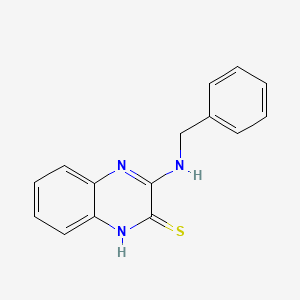 3-Quinoxalinethiol, 2-benzylamino-