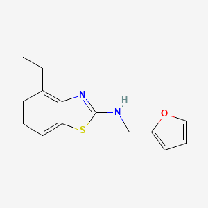 molecular formula C14H14N2OS B1443663 4-乙基-N-(2-呋喃基甲基)-1,3-苯并噻唑-2-胺 CAS No. 1350988-95-2