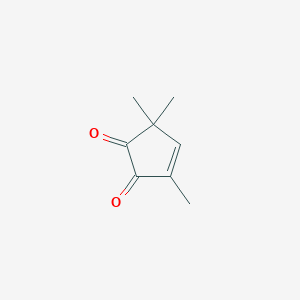 molecular formula C8H10O2 B14436634 3,5,5-Trimethylcyclopent-3-ene-1,2-dione CAS No. 79699-69-7