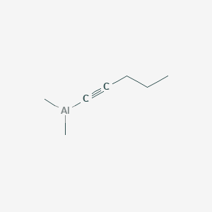 molecular formula C7H13Al B14436636 Dimethyl(pent-1-yn-1-yl)alumane CAS No. 77102-19-3