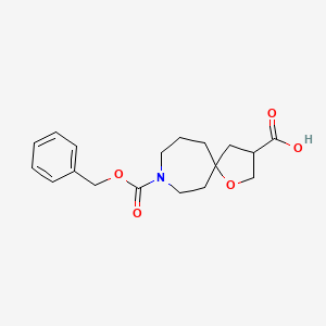 B1443668 8-(Benzyloxycarbonyl)-1-Oxa-8-Azaspiro[4.6]Undecane-3-Carboxylic Acid CAS No. 1160247-00-6