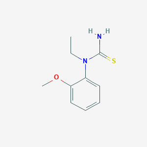 molecular formula C10H14N2OS B14436706 N-Ethyl-N-(2-methoxyphenyl)thiourea CAS No. 73901-54-9