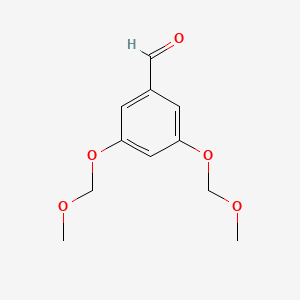 molecular formula C11H14O5 B14436723 Benzaldehyde, 3,5-bis(methoxymethoxy)- CAS No. 76280-61-0