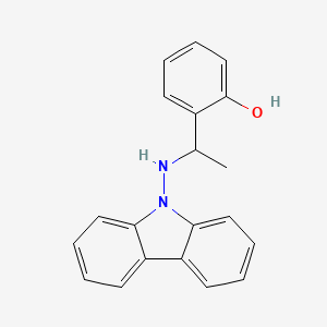 2-{1-[(9H-Carbazol-9-YL)amino]ethyl}phenol