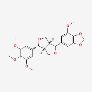 molecular formula C23H26O8 B14436753 Diasesartemin-(+) CAS No. 77449-33-3