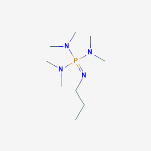 molecular formula C9H25N4P B14436764 N,N,N',N',N'',N''-Hexamethyl-N'''-propylphosphorimidic triamide CAS No. 80299-22-5