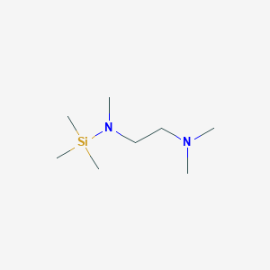 molecular formula C8H22N2Si B14436863 N~1~,N~1~,N~2~-Trimethyl-N~2~-(trimethylsilyl)ethane-1,2-diamine CAS No. 79101-26-1