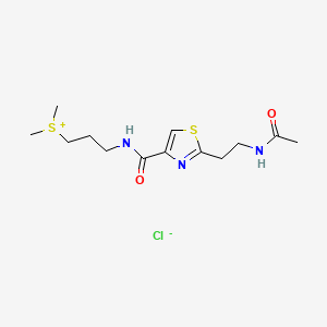 3-(((2-(2-(Acetylamino)ethyl-4-thiazolyl)carbonyl)amino)propyl)dimethylsulfonium chloride