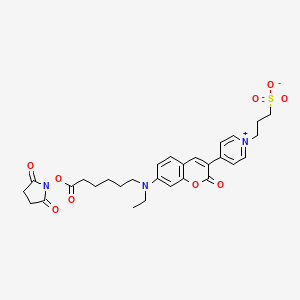 molecular formula C29H33N3O9S B1443689 荧光红 Mega 485 NHS 酯 CAS No. 890317-36-9