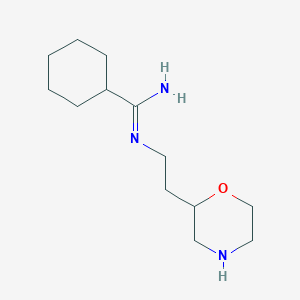 N'-[2-(Morpholin-2-yl)ethyl]cyclohexanecarboximidamide