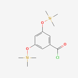 molecular formula C13H21ClO3Si2 B14436903 Benzoyl chloride, 3,5-bis[(trimethylsilyl)oxy]- CAS No. 75750-29-7