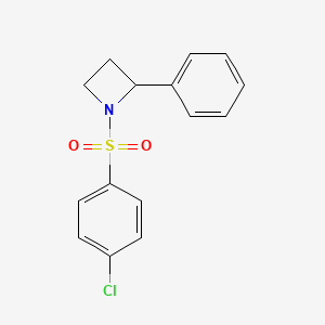 1-(4-Chlorobenzene-1-sulfonyl)-2-phenylazetidine