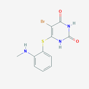 5-Bromo-6-{[2-(methylamino)phenyl]sulfanyl}pyrimidine-2,4(1H,3H)-dione