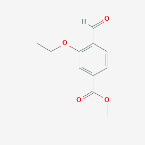 B1443698 3-Ethoxy-4-formyl-benzoic acid methyl ester CAS No. 1357352-32-9