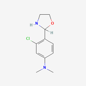 Oxazolidine, 2-(2-chloro-4-dimethylaminophenyl)-