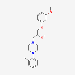 alpha-(m-Methoxyphenoxymethyl)-4-(o-tolyl)-1-piperazineethanol