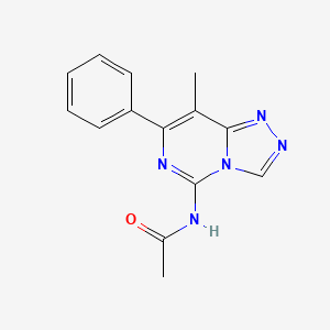 N-(8-Methyl-7-phenyl[1,2,4]triazolo[4,3-c]pyrimidin-5-yl)acetamide