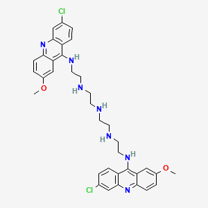 N-(2-((6-Chloro-2-methoxy-9-acridinyl)amino)ethyl)-N'-(2-((2-((6-chloro-2-methoxy-9-acridinyl)amino)ethyl)amino)ethyl)-1,2-ethanediamine