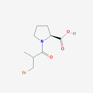 (2S)-1-(3-bromo-2-methylpropanoyl)pyrrolidine-2-carboxylic acid