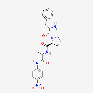 molecular formula C23H27N5O5 B1443712 H-苯丙氨酸-脯氨酸-丙氨酸-对硝基苯胺 CAS No. 201738-99-0