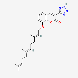 8-Farnesyloxy-3-(1H-tetrazol-5-yl)coumarin