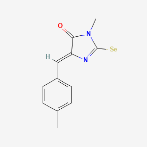 3-Methyl-5-((4-methylphenyl)methylene)-2-selenoxo-4-imidazolidinone