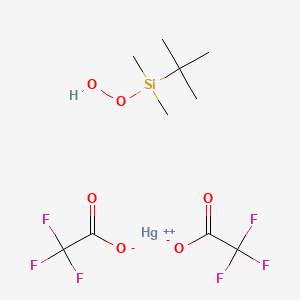 Tert-butyl-hydroperoxy-dimethylsilane;mercury(2+);2,2,2-trifluoroacetate