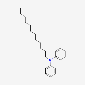 molecular formula C24H35N B14437208 Benzenamine, N-dodecyl-N-phenyl- CAS No. 78204-99-6