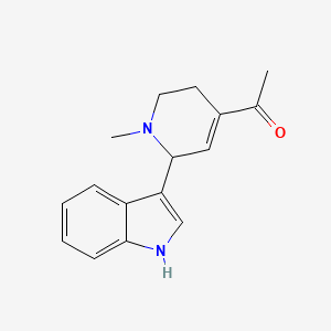 1-[6-(1H-Indol-3-yl)-1-methyl-1,2,3,6-tetrahydropyridin-4-yl]ethan-1-one