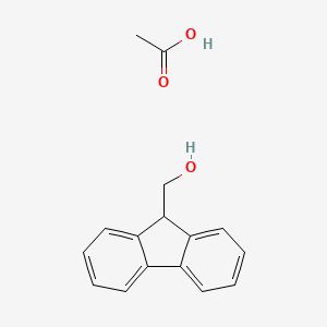 molecular formula C16H16O3 B1443724 乙酸--(9H-芴-9-基)甲醇 (1/1) CAS No. 63839-86-1
