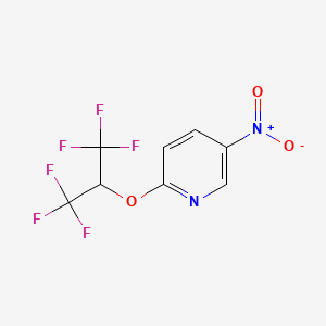 B1443726 2-(1,1,1,3,3,3-Hexafluoropropan-2-yloxy)-5-nitropyridine CAS No. 917924-00-6