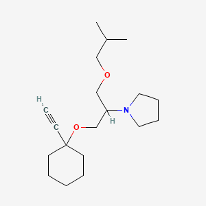 1-(1-((1-Ethynylcyclohexyl)oxy)-2-(2-methylpropoxy)ethyl)pyrrolidine