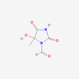 5-Hydroxy-5-methyl-2,4-dioxoimidazolidine-1-carbaldehyde