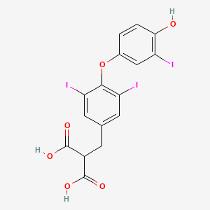 2-(3,5-Diiodo-4-(4-hydroxy-3-iodophenoxy)benzyl)malonic acid