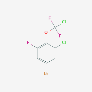 molecular formula C7H2BrCl2F3O B1443744 5-溴-1-氯-2-(氯二氟甲氧基)-3-氟苯 CAS No. 1417567-50-0